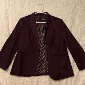 Deep purple cotton blazer from the Limited. Size large